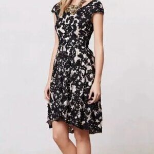 Anthropologie YOANA BARASCHI Jardim Sheer Lace High Low Dress size 0